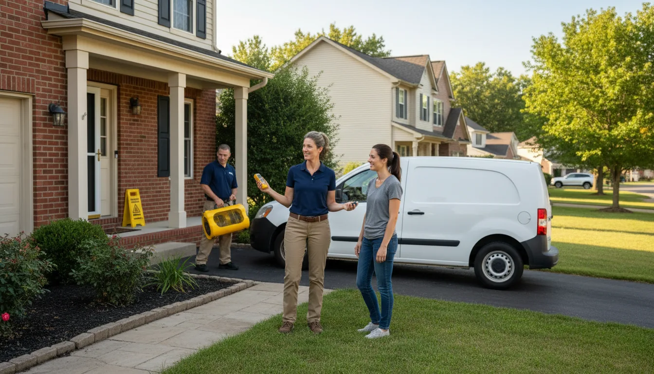 Water restoration image for Dehumidification And Cleanup Services in Alliance, OH